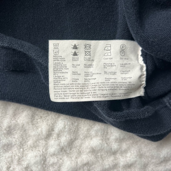 100% Cotton Esprit de Corp Navy Blue Polo Dress Size M - Picture 6 of 7